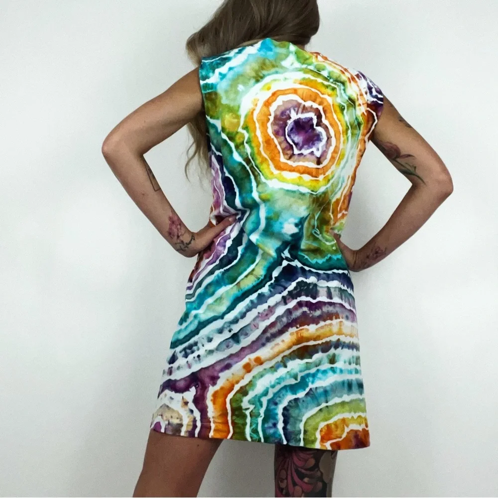 Hand-Dyed Sleeveless Jersey Dress | Size S - Picture 6 of 11